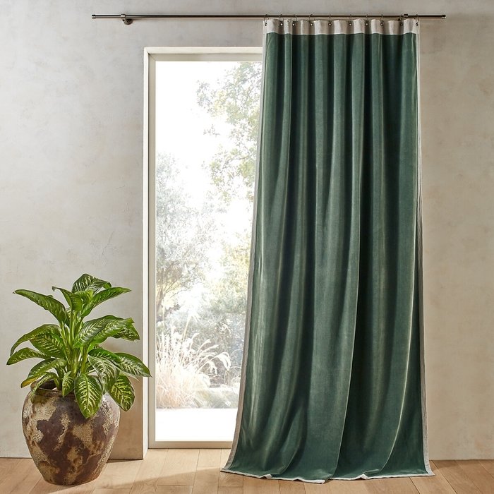 Штора Venita 140x350 зеленого цвета