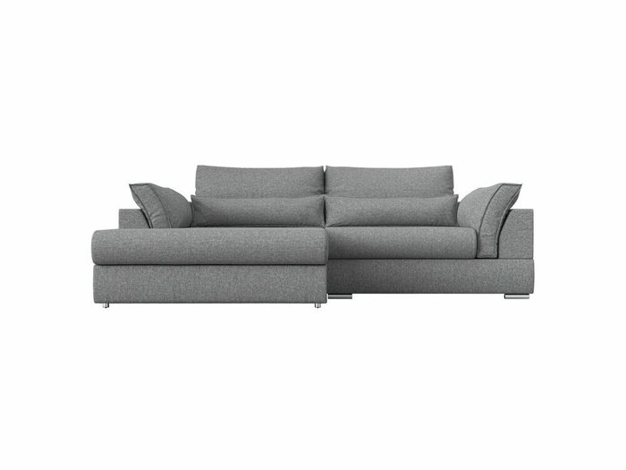 Угловой диван-кровать Пекин серого цвета угол левый - купить Угловые диваны по цене 85999.0