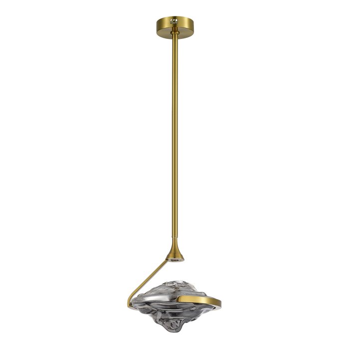 Светильник подвесной ST-Luce Латунь/Дымчато-Серый LED 1*19W 3000K AMARA - купить Подвесные светильники по цене 15900.0