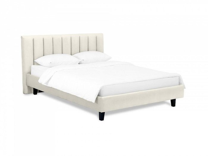 Кровать Queen Sofia L 160х200 светло-серого цвета - купить Кровати для спальни по цене 43740.0