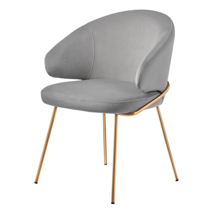 Стул Emil серого цвета - лучшие Обеденные стулья в INMYROOM