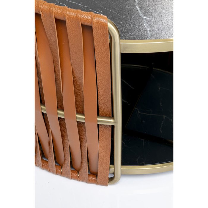 Столик кофейный Screen Copper со стеклянными поверхностями - купить Кофейные столики по цене 334880.0