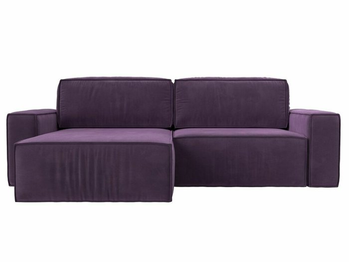 Угловой диван-кровать Прага классик сиреневого цвета левый угол - купить Угловые диваны по цене 75999.0