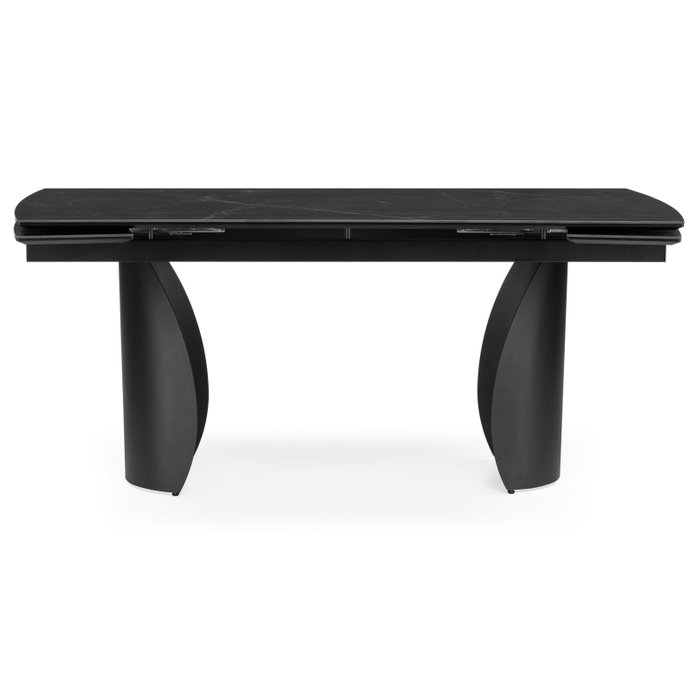 Раздвижной обеденный стол Готланд 180х90 черного цвета - купить Обеденные столы по цене 61990.0