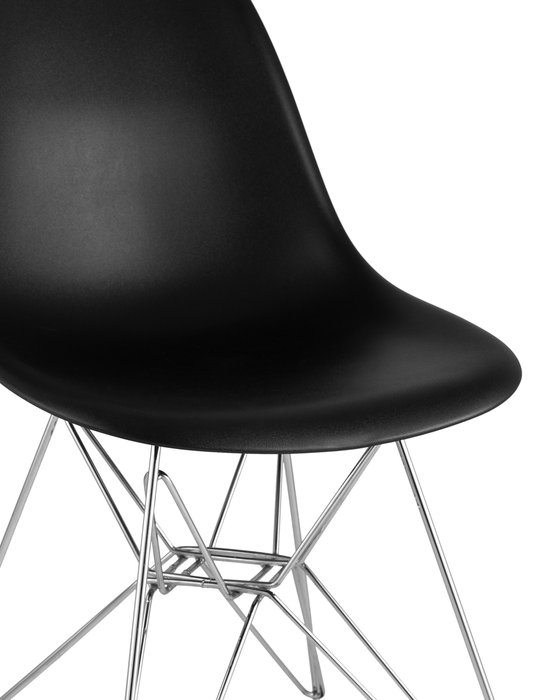Стул черного цвета на металлических ножках - купить Обеденные стулья по цене 2190.0