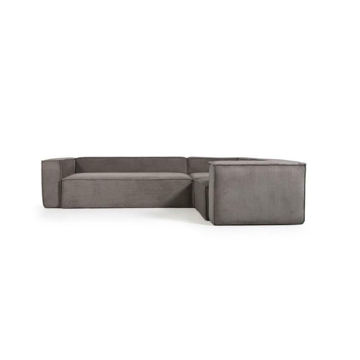 Угловой диван Blok 320х230 серого цвета - лучшие Угловые диваны в INMYROOM