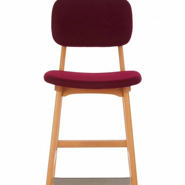 Барный стул Civil 3 цвета бургунди - лучшие Барные стулья в INMYROOM