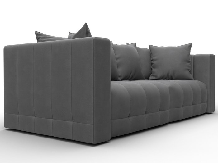 Диван-кровать Лига-052 серого цвета (замша) - лучшие Прямые диваны в INMYROOM Диван-кровать Лига-052 серого цвета (замша) - лучшие Прямые диваны в INMYROOM