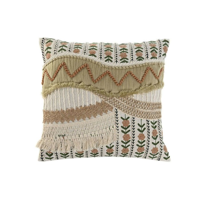 Подушка Boho 45х45 бежевого цвета