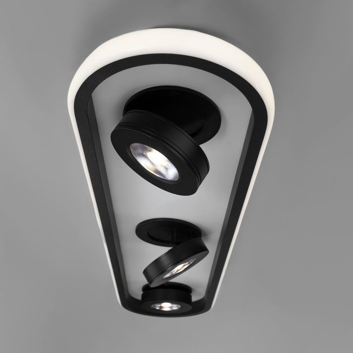 Потолочный светодиодный светильник 20123/3 LED белый/черный Slam - купить Потолочные светильники по цене 12200.0