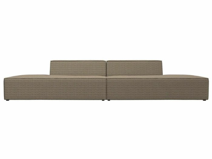 Прямой модульный диван Монс Лофт коричнево-бежевого цвета - купить Прямые диваны по цене 54999.0