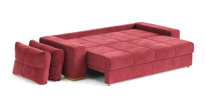 Диван-кровать Матиас красного цвета - лучшие Прямые диваны в INMYROOM