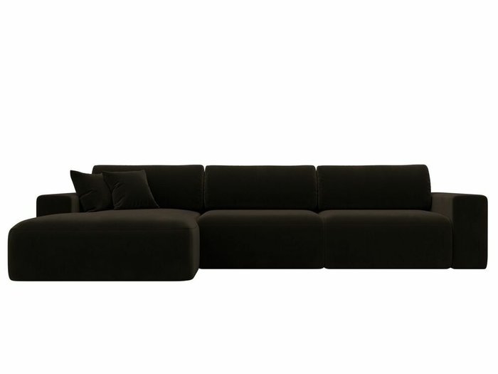 Угловой диван-кровать Лига 036 Классик Лонг темно-коричневого цвета левый угол - купить Угловые диваны по цене 106999.0