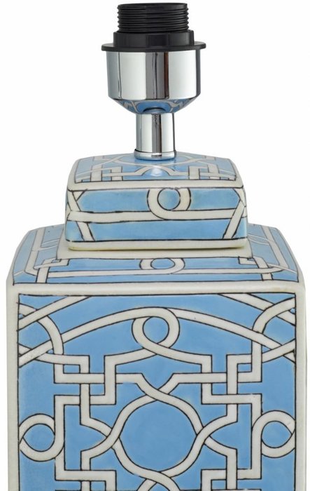 Керамическая настольная лампа Pattern small blue - лучшие Настольные лампы в INMYROOM