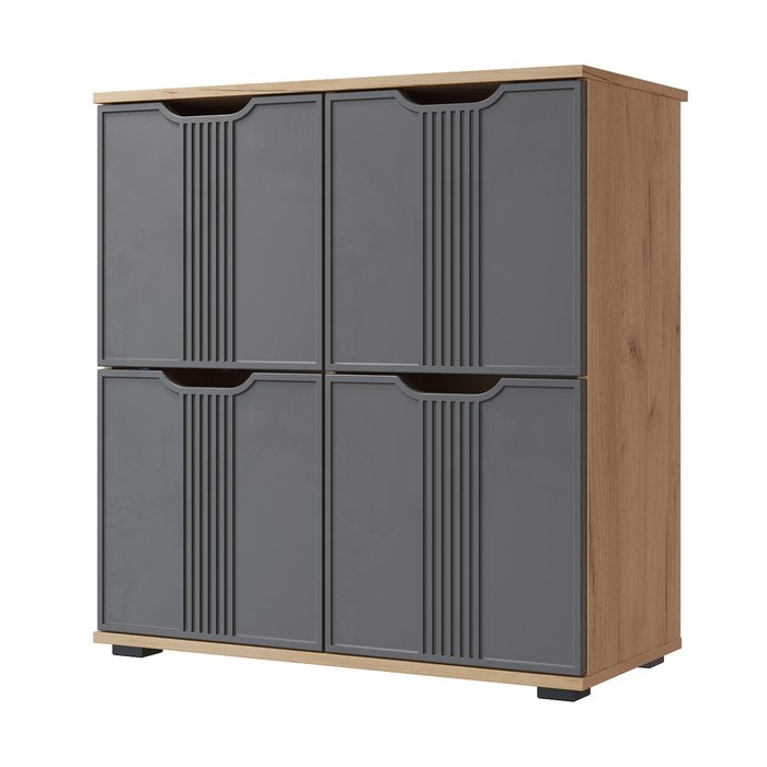 Комод Эмилия ЭЛ-45 дуб крафт золотой/графит