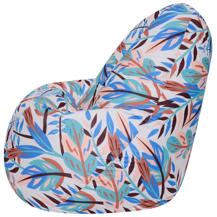 Кресло-мешок Груша 2XL Пейзаж в обивке из велюра  - купить Бескаркасная мебель по цене 5199.0