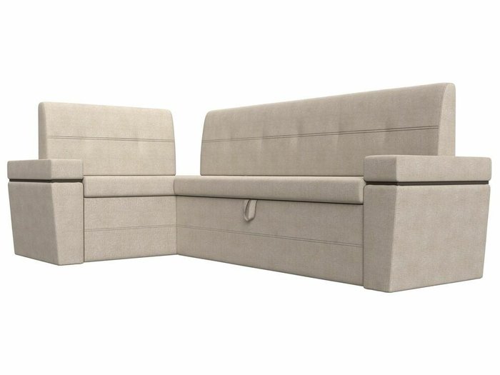 Угловой диван-кровать Деметра бежевого цвета левый угол - лучшие Угловые диваны в INMYROOM