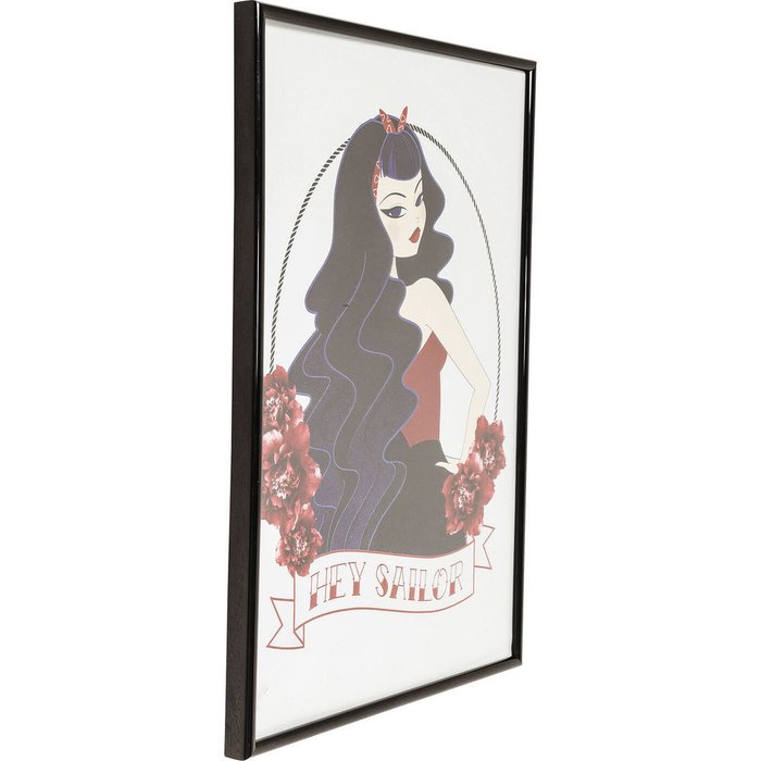 Картина Sailor 30х42 в рамке черного цвета - купить Принты по цене 1022.0