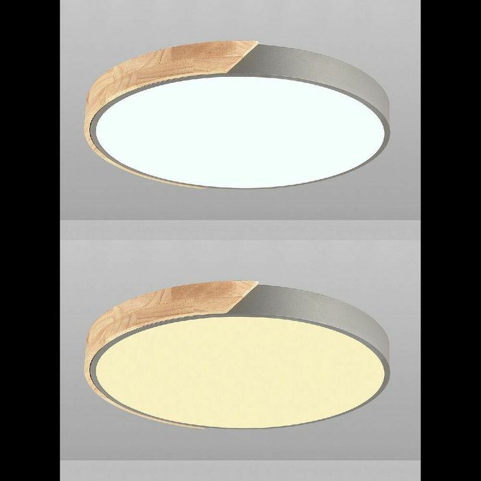 Потолочный светильник Scandinavian LED LAMPS 81184 (пластик, цвет белый) - купить Потолочные светильники по цене 5195.0