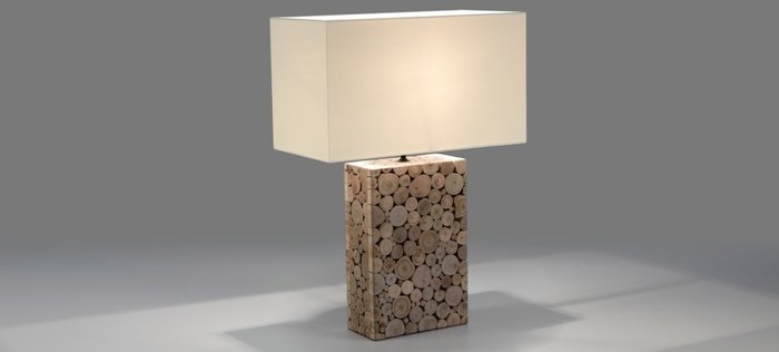 Настольная лампа Julia Grup Rognat с белым абажуром  - купить Настольные лампы по цене 14990.0