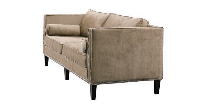 Прямой диван Габриэль серого цвета - купить Прямые диваны по цене 88550.0