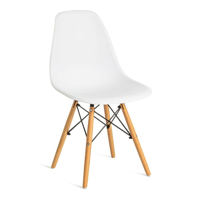 Набор из четырех стульев Cindy белого цвета - купить Обеденные стулья по цене 5400.0