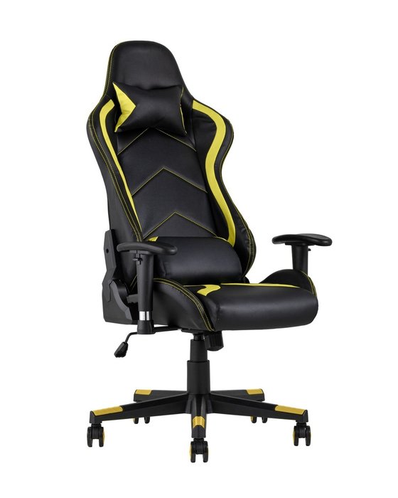 Кресло игровое Top Chairs Cayenne черно-желтого цвета