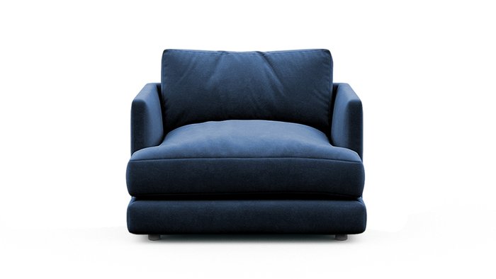 Кресло Ибица синего цвета - купить Интерьерные кресла по цене 28618