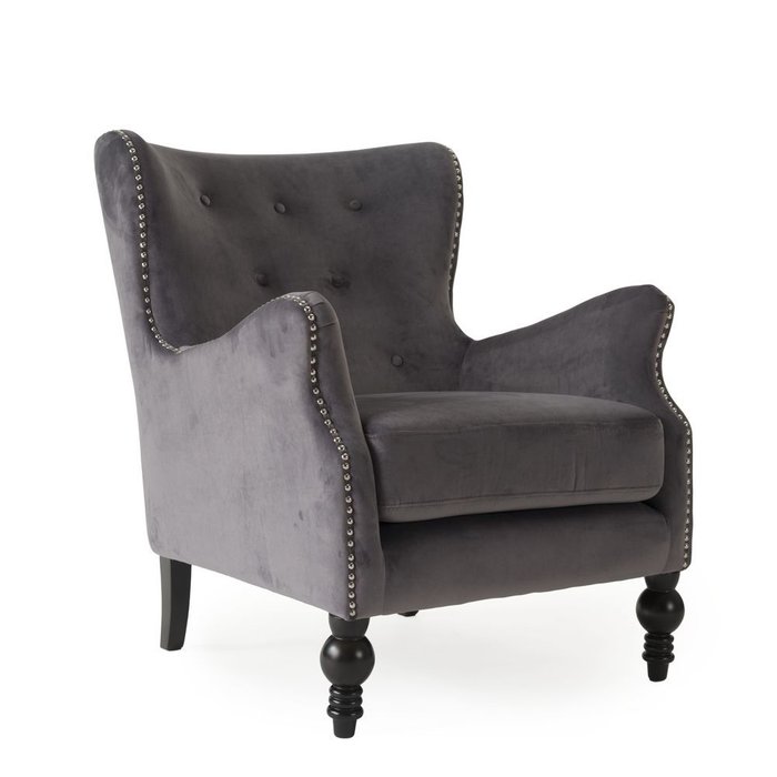 Кресло Dallas темно-серого цвета - купить Интерьерные кресла по цене 31500.0
