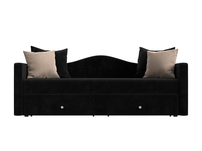 Детский прямой диван-кровать Дориан черного цвета - купить Прямые диваны по цене 32999.0