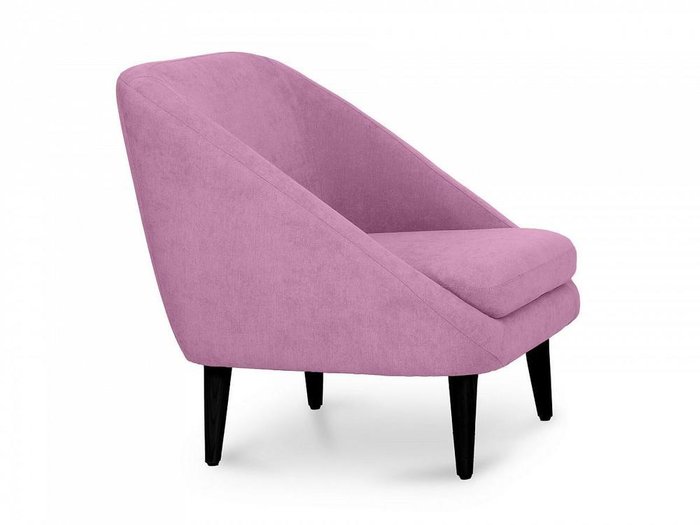 Кресло Corsica сиреневого цвета с черными ножками - лучшие Интерьерные кресла в INMYROOM
