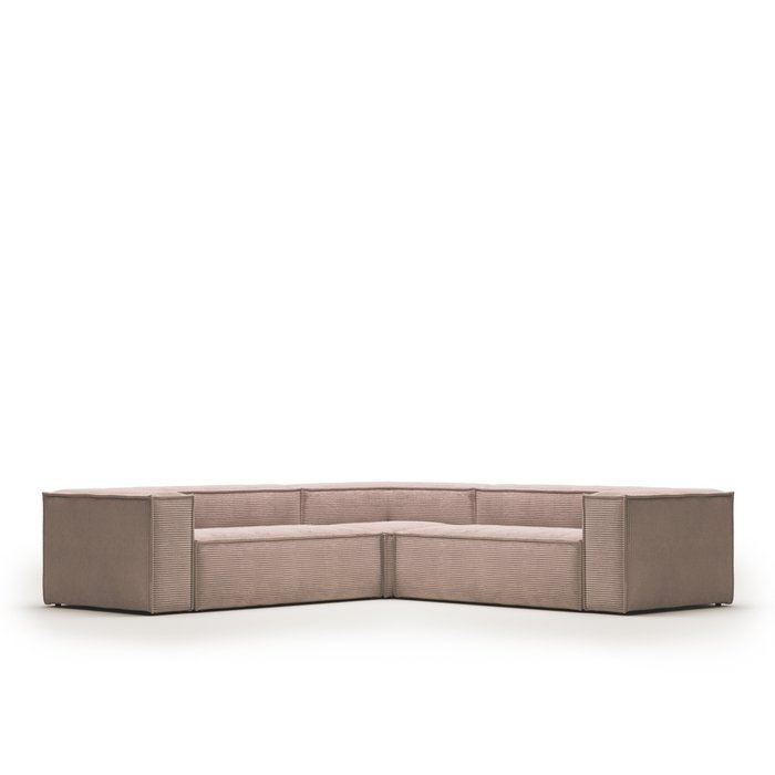 Угловой диван Blok 290 розового цвета - купить Угловые диваны по цене 567990.0