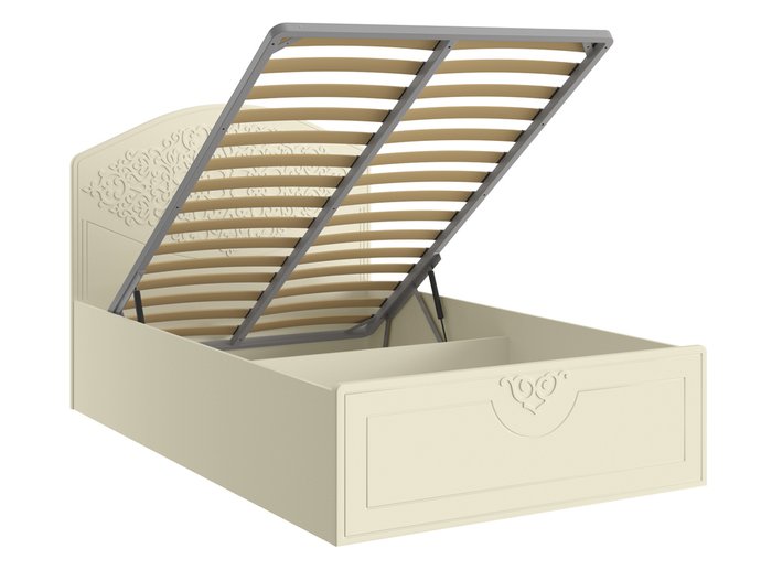 Кровать с подъемным механизмом Ассоль 120х200 цвета ваниль - лучшие Кровати для спальни в INMYROOM
