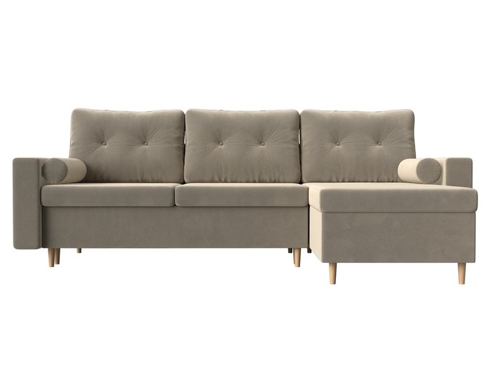 Угловой диван-кровать Белфаст бежевого цвета  правый угол - купить Угловые диваны по цене 49999.0