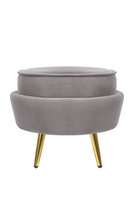 Пуф Pearl Adorn серого цвета - купить Пуфы по цене 8500