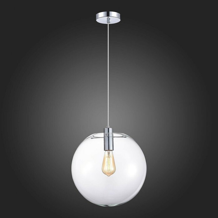 Подвесной светильник ST-Luce Хром/Прозрачный E27 1*60W NOOR  - лучшие Подвесные светильники в INMYROOM