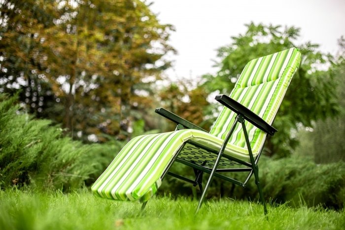 Кресло-шезлонг Альберто зеленого цвета - купить Шезлонги по цене 4769.0