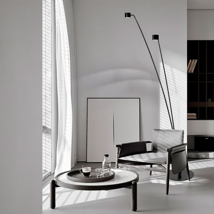 Торшер Sampei 10374/2000 (металл, цвет черный) - купить Торшеры по цене 41870