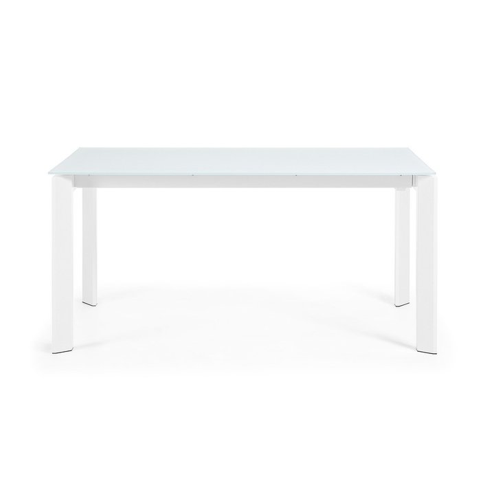 Раздвижной обеденный стол Atta 220 белого цвета - лучшие Обеденные столы в INMYROOM