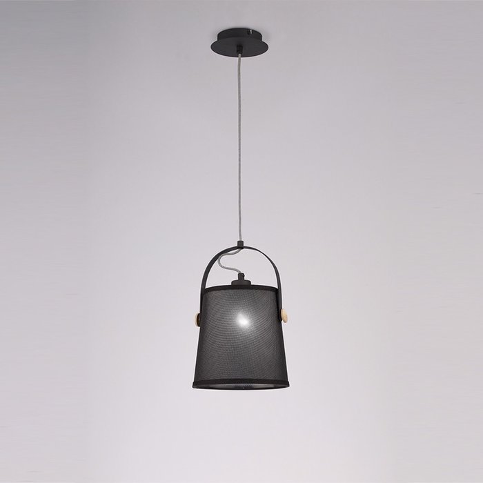 Подвесной светильник Nordica Black 4927 (ткань, цвет черный) - купить Подвесные светильники по цене 8501 Подвесной светильник Nordica Black 4927 (ткань, цвет черный) - купить Подвесные светильники по цене 8501