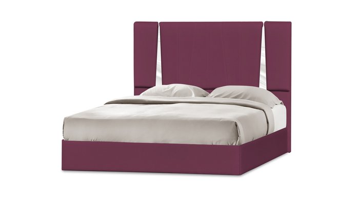 Кровать Эгина 140х200 бордово-фиолетового цвета