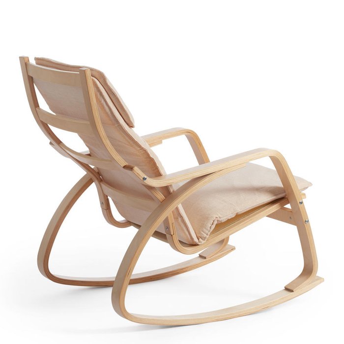 Кресло-качалка Валенсия бежевого цвета - лучшие Интерьерные кресла в INMYROOM