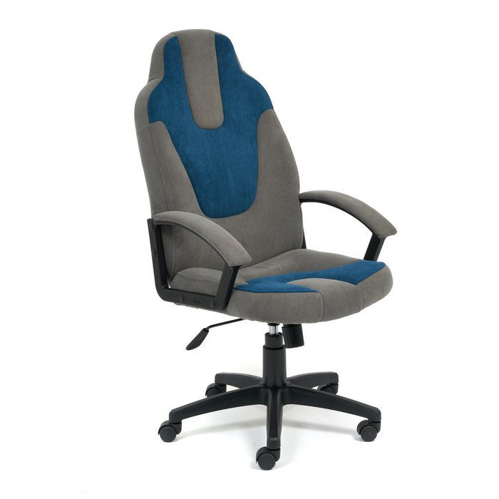 Кресло офисное Neo серо-синего цвета