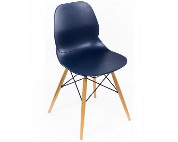 Стул Фэйт с пластиковым сидением синего цвета - купить Обеденные стулья по цене 4000.0