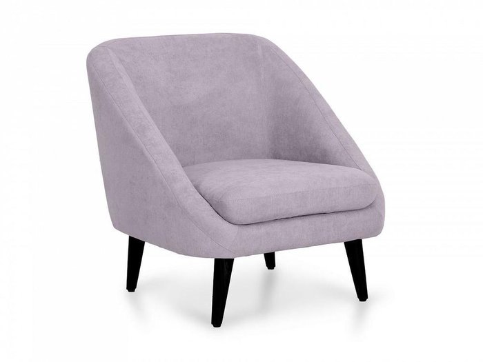 Кресло Corsica лилового цвета с черными ножками  - купить Интерьерные кресла по цене 33390.0