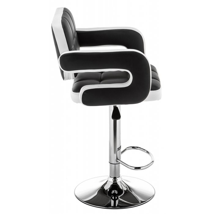 Барный стул Bent черно-белого цвета - лучшие Барные стулья в INMYROOM
