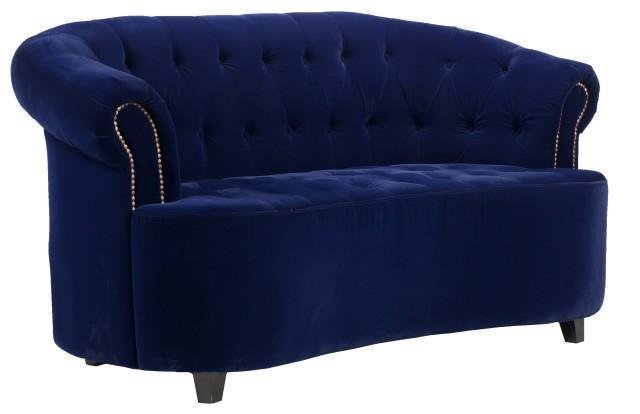 Диван Victoria синего цвета - лучшие Прямые диваны в INMYROOM
