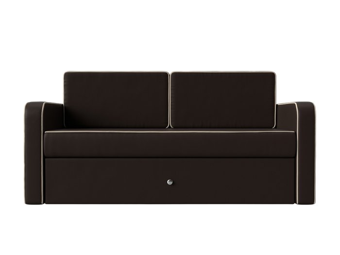 Детский диван-кровать Смарт коричневого цвета (экокожа) - купить Прямые диваны по цене 32999.0