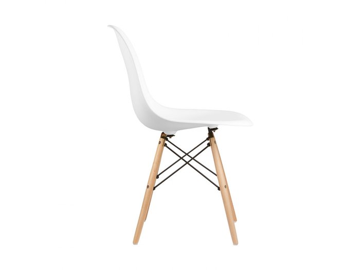 Стул с деревянными  ножками белый - купить Обеденные стулья по цене 6200.0
