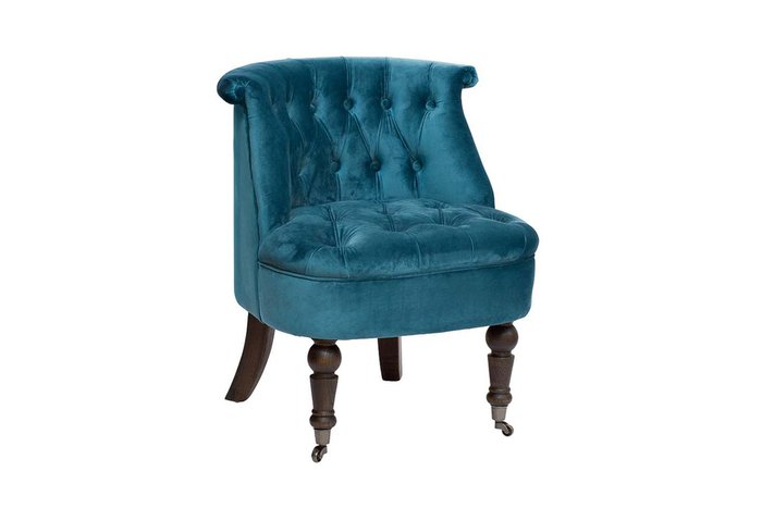 Кресло низкое синего цвета - купить Интерьерные кресла по цене 27000.0
